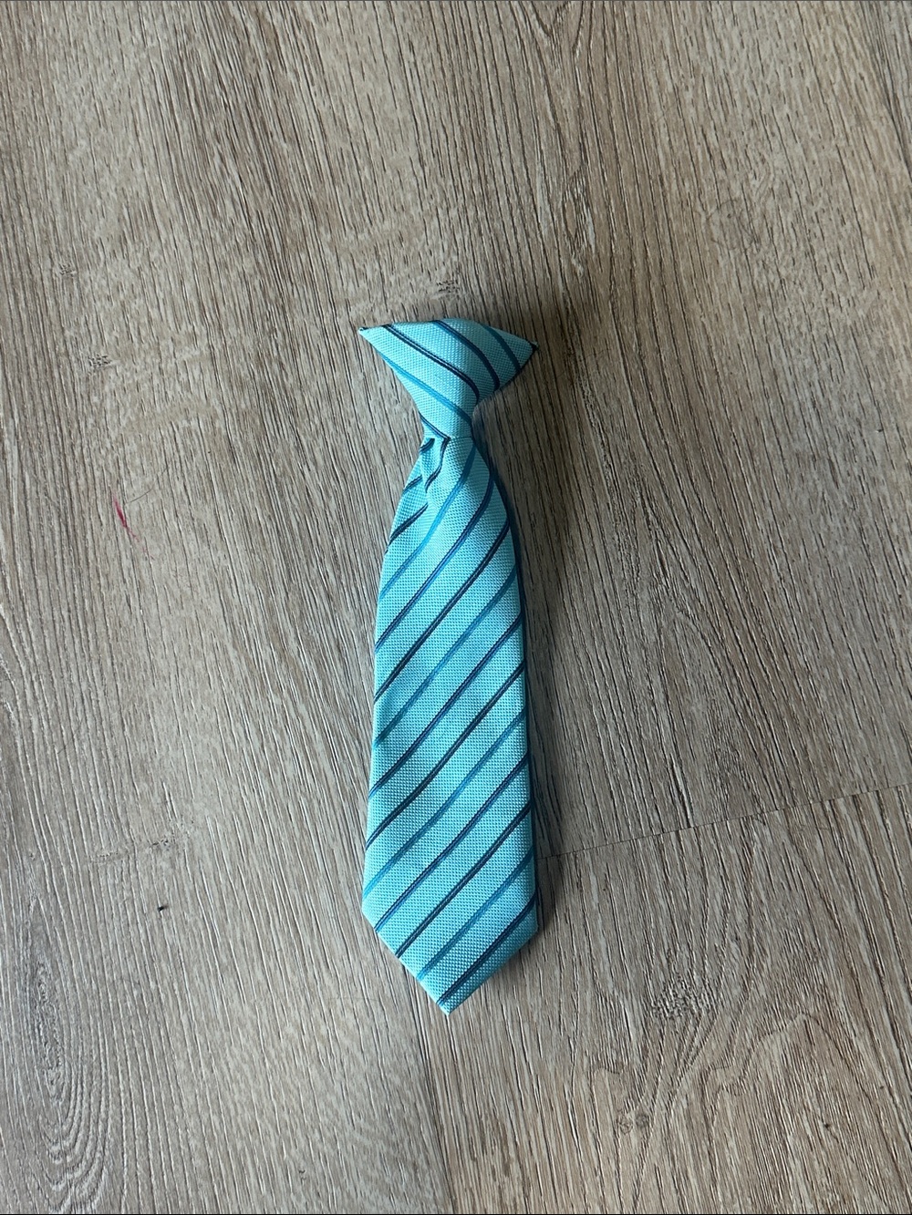 Faded Glory Kids Teal Blue Striped Tie